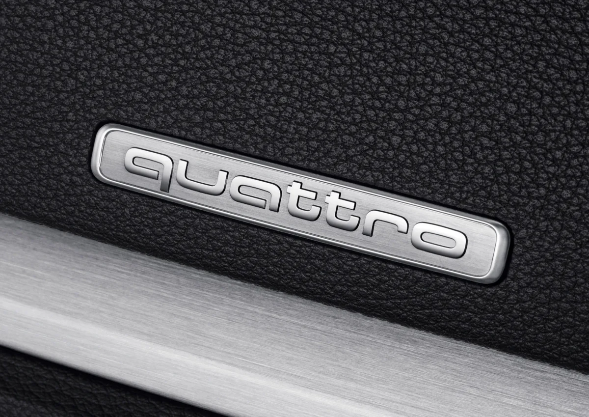AUDI Quattro Emblem Silver/Grå