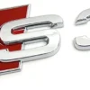 Svart Audi S3 emblem modellbeteckning - Bild 2