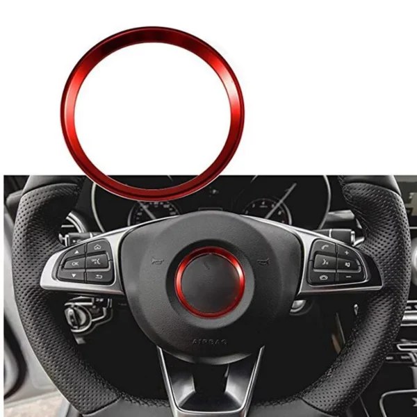Mercedes-Benz ratt ring 52mm Röd
