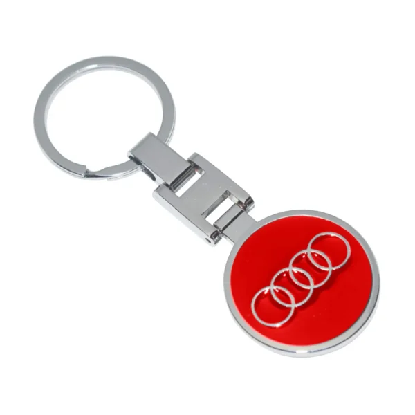 AUDI logga nyckelring Röd