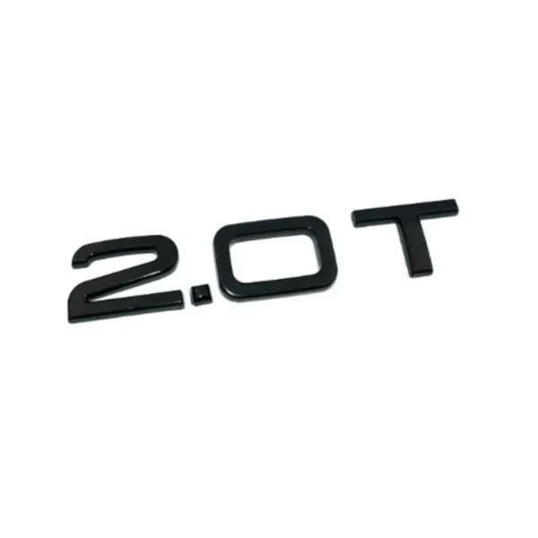 Audi 2.0T motor emblem blanksvart