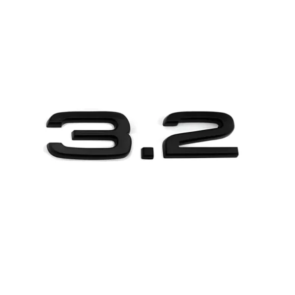 Audi 3.2 motor emblem blanksvart