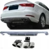 Audi A3 8V diffusor inkl pipor Sedan S3-look (12-16)