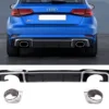 Audi A3 Diffusor RS-look 8V lci inkl pipor 16-20