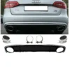 Audi A4 Diffuser B8.5 RS4-look 12-15