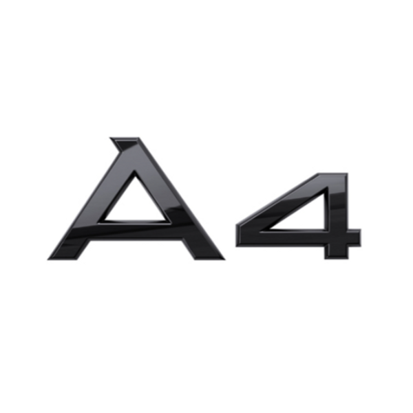 Audi A4 emblem blanksvart