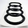 Audi A5 Emblem Ringar Böjda (Blanksvart)