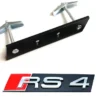 Krom Emblem Audi RS4 Grill Motorkod - Bild 3