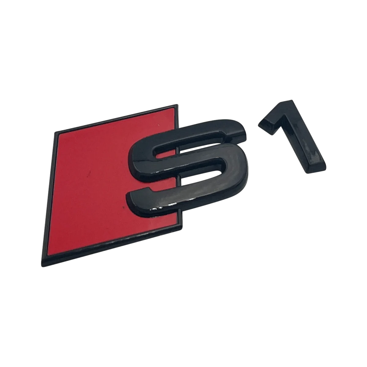 Audi Modellbeteckning S1 Emblem Svart