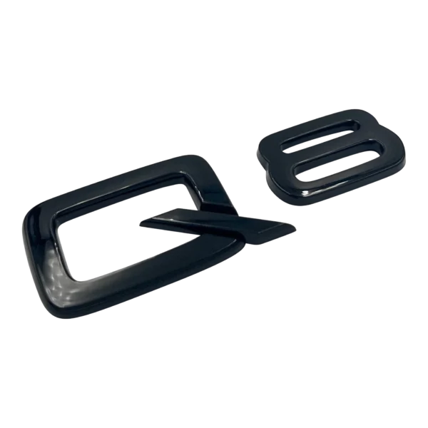 Audi Q8 emblem blanksvart