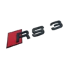 Audi RS3 emblem Modellbeteckning Svart