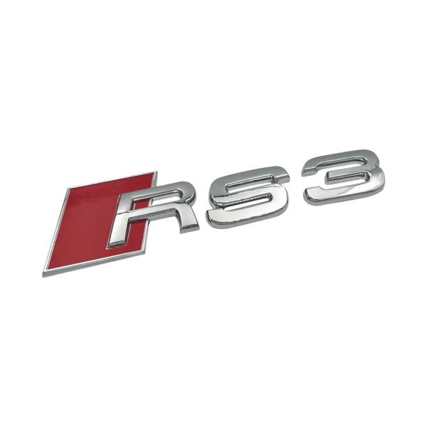 Audi RS3 emblem krom Modellbeteckning Baklucka