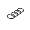 Svarta Audi Ringar 200mm Emblem bak A6 Q2 Q3 Q5 Q8