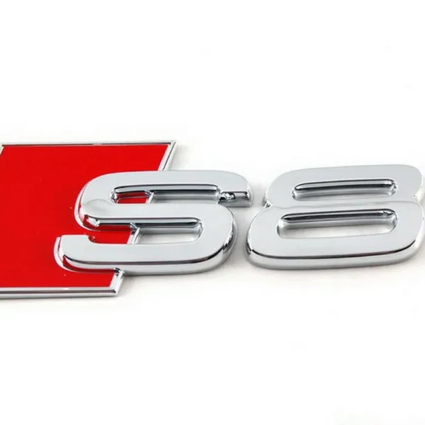 Audi S8 emblem Modellbeteckning Krom