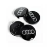 Audi Centrumkåpor Svart 60, 68 mm