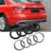 Krom Audi emblem Bak till A3 A4 S4 A5 S5 A6 S6 RS - Bild 2