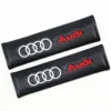 Audi logo kolfiber bälteskuddar till bilen 2-Pack