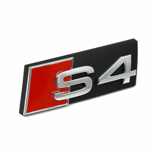 Audi modellbeteckning S4 Grill emblem Krom