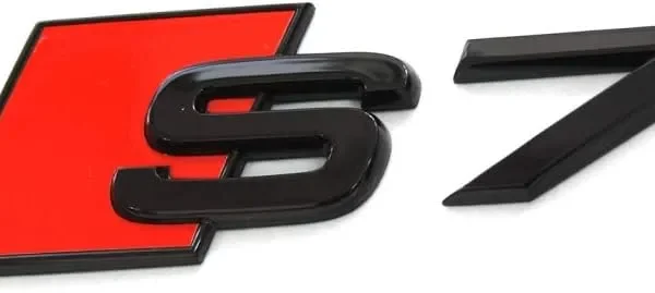 Audi modellbeteckning S7 Svart Emblem