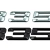 BMW 335i 335d Motorkod Emblem Svart / Krom / Matt
