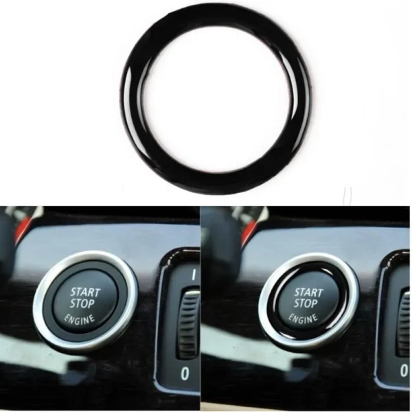 Bmw Blanksvart Start Stopp ring E-serier