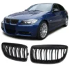 Matt Grill Bmw E90 E91 Njurar (Dubbelribb) 05-08 - Bild 3