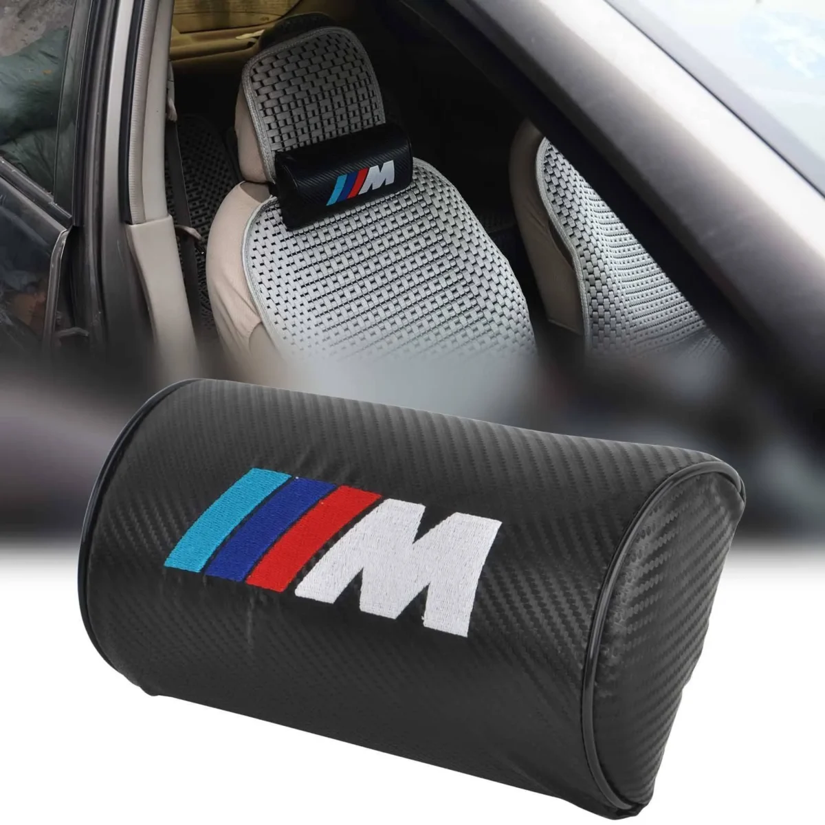 BMW M kolfiber Nackkudde Nackstöd
