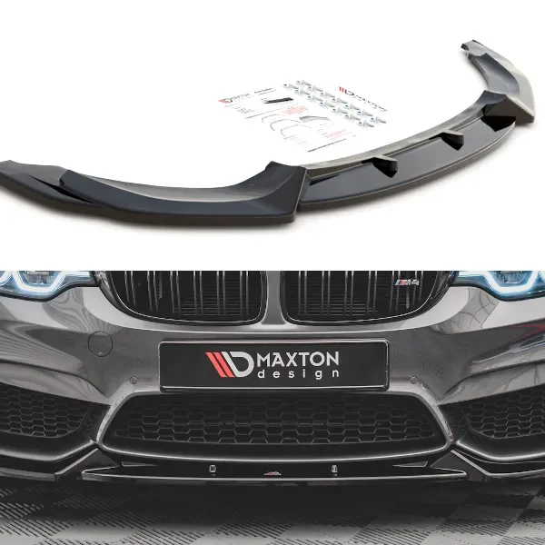 BMW M4 F82 Frontsplitter 2014-2020  V.1 Maxton Design