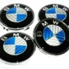 BMW fälgemblem Blå Kolfiber Centrumkåpor 68mm