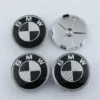 BMW fälgemblem Kolfiber Centrumkåpor 68mm