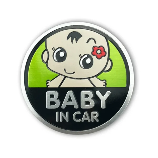 Baby in car dekal