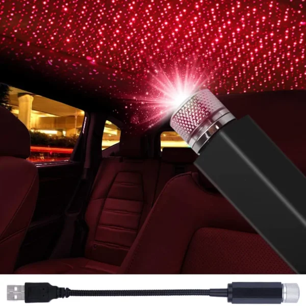 Bil Usb Starlight Projektionslampa