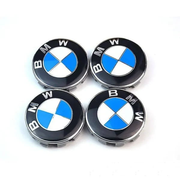 Blå BMW Centrumkåpor fälgemblem Navkåpor 68MM
