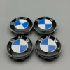 Blå BMW Centrumkåpor fälgemblem Navkåpor 68MM - Bild 2