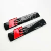 Blanksvarta Audi S-line Emblem till Skärmar (2-Pack)