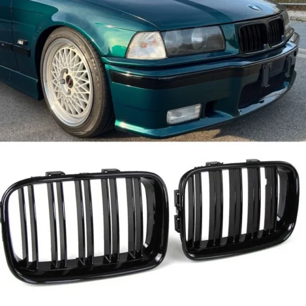 Blanksvarta Dubbelribbade Njurar BMW E36 91-95