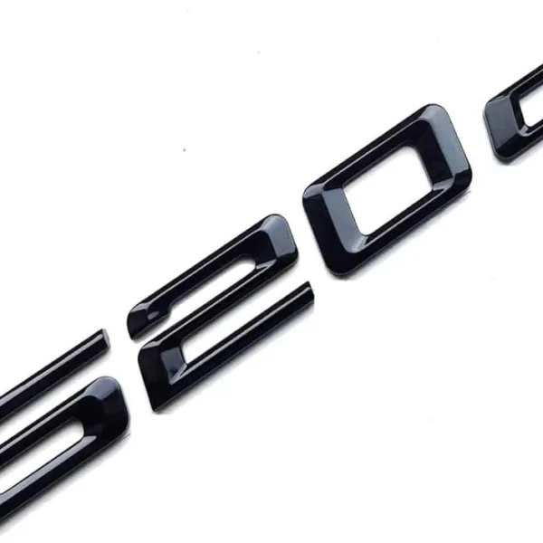 Bmw 520D 520i Emblem Motorkod Svart & Krom