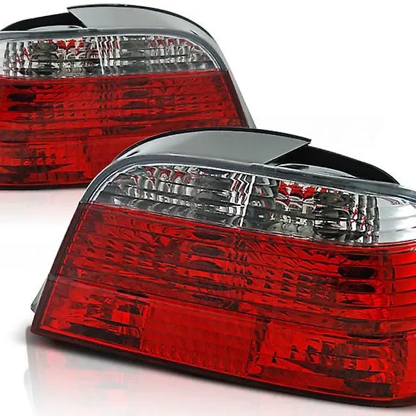 Bmw Baklyktor E38 Röd klarglas