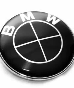 Bmw Emblem 74mm Helsvart (baklucka)