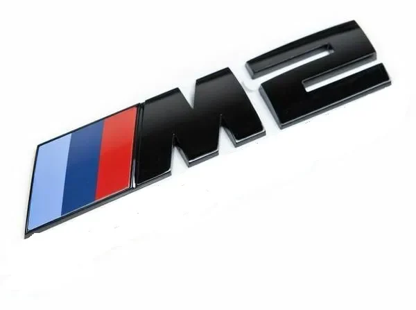 Bmw M2 emblem logga Svart & Krom