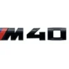 Bmw Modellbeteckning M40d Svart Motorkod M40d emblem - Bild 2