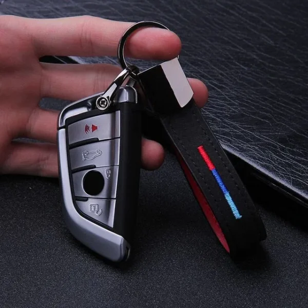 Bmw Nyckelring nyckelhänge Mocka Alcantara