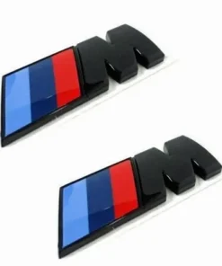 Bmw Svarta M emblem skärmar (2-Pack)