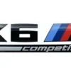 Bmw X6 M competition logo emblem Svart