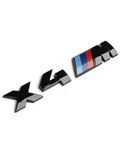 Bmw emblem X4M Krom & Svart Modellbeteckning
