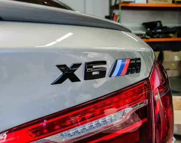 Bmw emblem X6M Svart Modellbeteckning X6 M