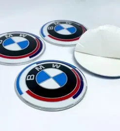 Bmw fälg emblem 55mm STICKERS 50års-jubileum