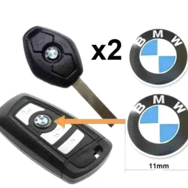 Bmw logo nyckel emblem 11mm 2-Pack