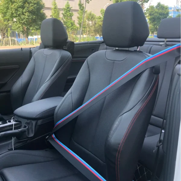 Bmw säkerhetsbälte svart ///M-Stripes sätes bälte