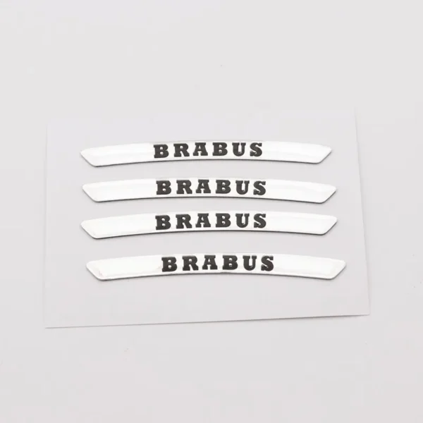 Brabus fälg stickers silver 4st